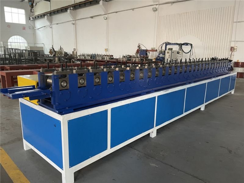 Shelf Stud Roll Forming Machine demonstration