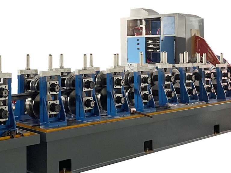 Closed T shape Hollow Guide Rail Roll Forming Making Machine Welding Device