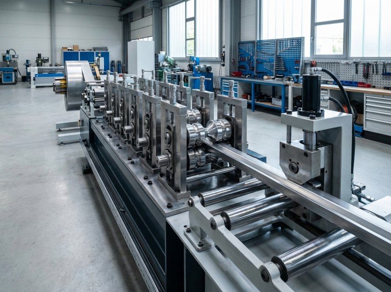 V band clamp roll forming machine in factory